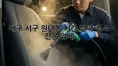 대구 서구 원대동 시간 절약 청소 전문 업체