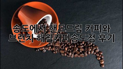 송도에서 핸드드립 커피와 브런치? 해월커피송도점 후기!☕